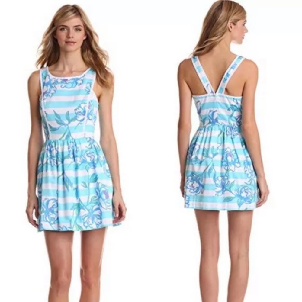 Lilly Pulitzer Sandrine Tossing the Line Dress - Picture 2 of 8